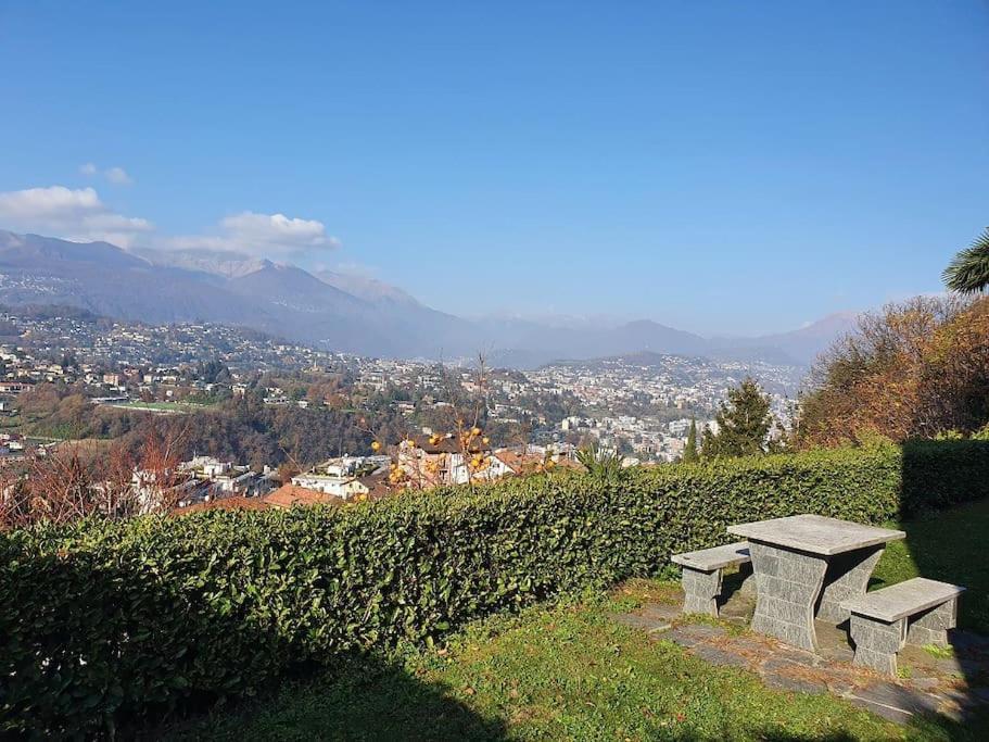 Casetta Accogliente Con Vista Sopra Lugano Paradiso Exteriör bild